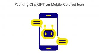 Working Chatgpt On Mobile Colored Icon In Powerpoint Pptx Png And Editable Eps Format