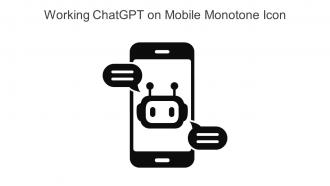 Working Chatgpt On Mobile Monotone Icon In Powerpoint Pptx Png And Editable Eps Format