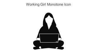 Working Girl Monotone Icon In Powerpoint Pptx Png And Editable Eps Format