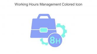 Working Hours Management Colored Icon In Powerpoint Pptx Png And Editable Eps Format