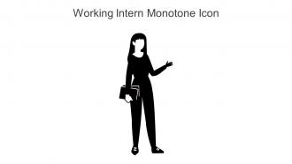Working Intern Monotone Icon In Powerpoint Pptx Png And Editable Eps Format