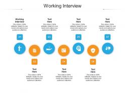 Working interview ppt powerpoint presentation infographic template microsoft cpb