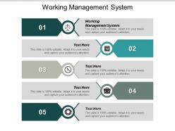 Working management system ppt powerpoint presentation slides infographic template cpb