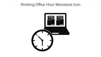 Working Office Hour Monotone Icon In Powerpoint Pptx Png And Editable Eps Format