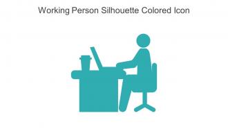 Working Person Silhouette Colored Icon In Powerpoint Pptx Png And Editable Eps Format