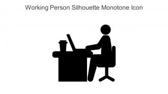 Working Person Silhouette Monotone Icon In Powerpoint Pptx Png And Editable Eps Format