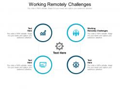 Working remotely challenges ppt powerpoint presentation infographic template images cpb