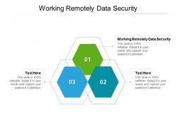 Working remotely data security ppt powerpoint presentation infographics graphics tutorials cpb