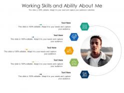 Working skills and ability about me infographic template