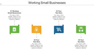 Working Small Businesses Ppt Powerpoint Presentation Infographic Template Smartart Cpb