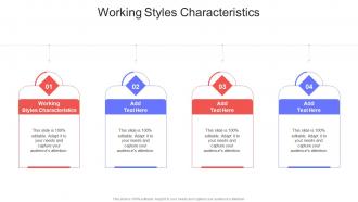 Working Styles Characteristics In Powerpoint And Google Slides Cpb