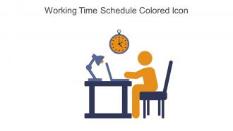 Working Time Schedule Colored Icon In Powerpoint Pptx Png And Editable Eps Format