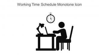 Working Time Schedule Monotone Icon In Powerpoint Pptx Png And Editable Eps Format