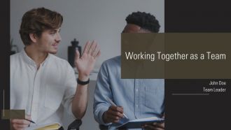 Working Together As A Team PPT Template AT