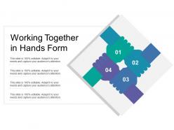 Working together in hands form