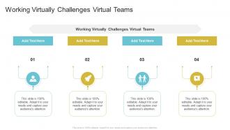 Working Virtually Challenges Virtual Teams In Powerpoint And Google Slides Cpb
