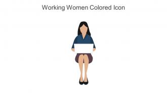 Working Women Colored Icon In Powerpoint Pptx Png And Editable Eps Format