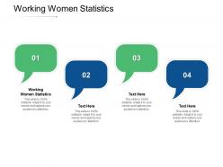 Working women statistics ppt powerpoint presentation icon slideshow cpb
