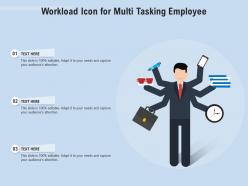 Workload icon for multi tasking employee