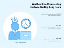 Workload icon representing employee working long hours