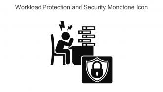 Workload Protection And Security Monotone Icon In Powerpoint Pptx Png And Editable Eps Format