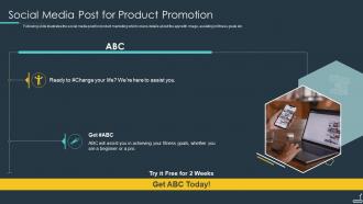 Workout App Startup Investor Presentation Social Media Post For Product Promotion