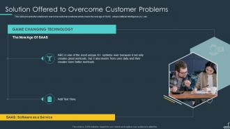 Workout App Startup Investor Presentation Solution Offered To Overcome Customer Problems