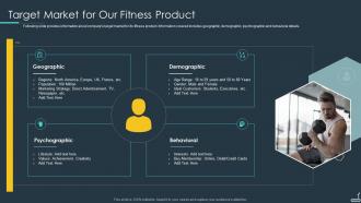 Workout App Startup Investor Presentation Target Market For Our Fitness Product
