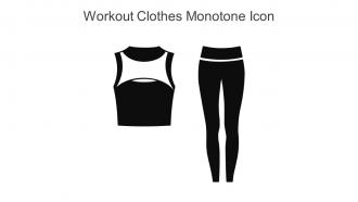 Workout Clothes Monotone Icon In Powerpoint Pptx Png And Editable Eps Format
