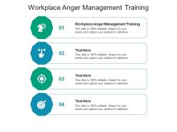 Workplace anger management training ppt powerpoint presentation outline themes cpb
