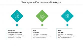 Workplace communication apps ppt powerpoint presentation model cpb