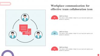Workplace Communication For Effective Team Collaboration Icon