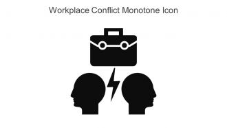 Workplace Conflict Monotone Icon In Powerpoint Pptx Png And Editable Eps Format