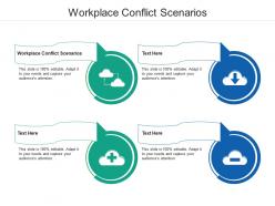 Workplace conflict scenarios ppt powerpoint presentation styles graphic tips cpb