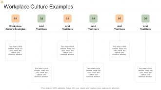 Workplace Culture Examples In Powerpoint And Google Slides Cpb