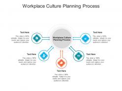 Workplace culture planning process ppt powerpoint presentation gallery guide cpb