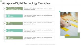 Workplace Digital Technology Examples In Powerpoint And Google Slides Cpb