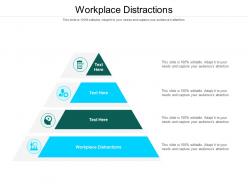 Workplace distractions ppt powerpoint presentation model show cpb