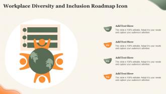 Workplace Diversity And Inclusion Roadmap Icon