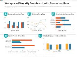 Workplace diversity dashboard with promotion rate