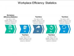 Workplace efficiency statistics ppt powerpoint presentation inspiration graphics cpb
