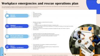 Workplace Emergencies And Rescue Operations Plan