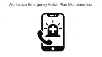 Workplace Emergency Action Plan Monotone Icon In Powerpoint Pptx Png And Editable Eps Format