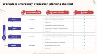 Workplace Emergency Evacuation Planning Checklist