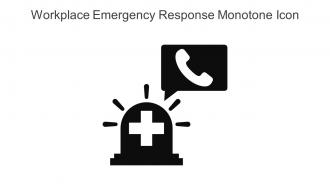Workplace Emergency Response Monotone Icon In Powerpoint Pptx Png And Editable Eps Format