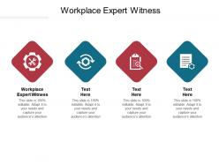Workplace expert witness ppt powerpoint presentation model layout ideas cpb