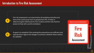 Workplace Fire Detection And Risk Assessment Approach Training Ppt Informative Engaging