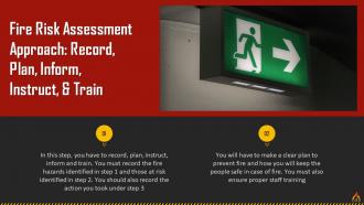 Workplace Fire Detection And Risk Assessment Approach Training Ppt Slides Adaptable