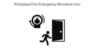 Workplace Fire Emergency Monotone Icon In Powerpoint Pptx Png And Editable Eps Format