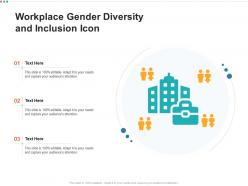 Workplace gender diversity and inclusion icon